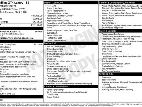 Used 2024 Cadillac XT4 Luxury w/ Cold Weather Package FWD image 35