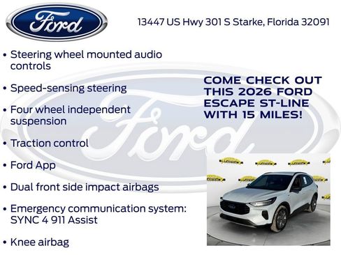 New 2026 Ford Escape ST-Line w/ Tech Pack #1 image 25
