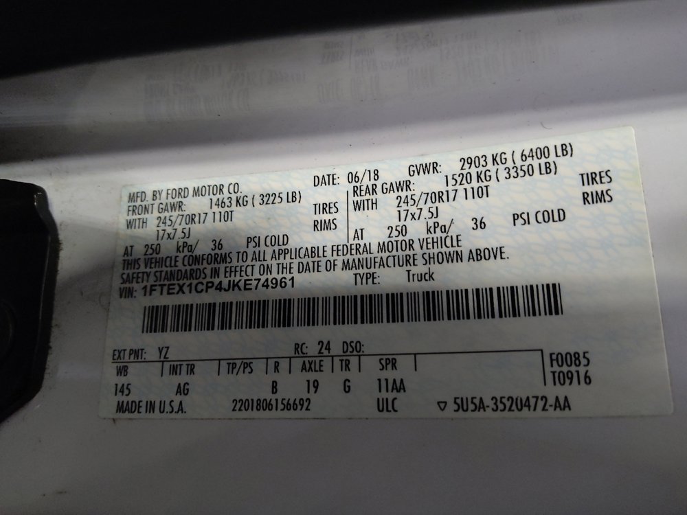Used 2018 Ford F150 XL w/ Equipment Group 101A Mid RWD image 33