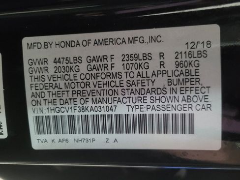 Used 2019 Honda Accord Sport image 33