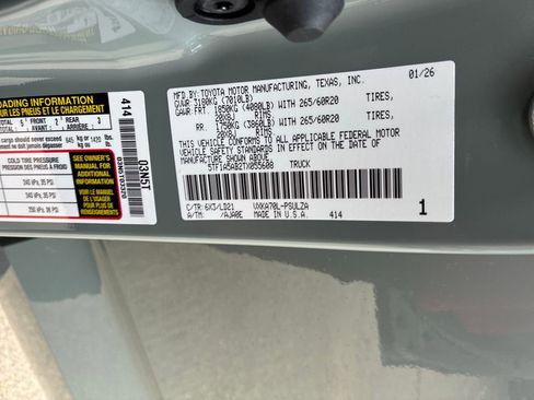 New 2026 Toyota Tundra Limited image 56