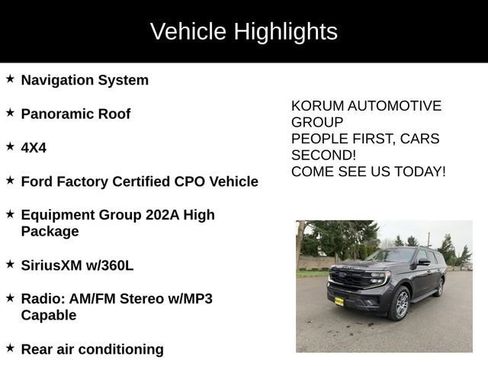 Certified 2025 Ford Expedition Max Active AWD/4WD image 4