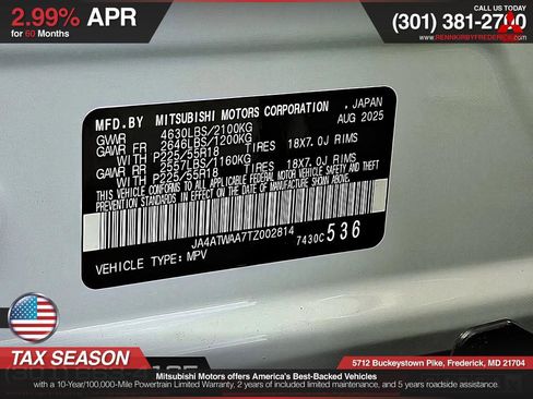 Used 2026 Mitsubishi Eclipse Cross SE image 18