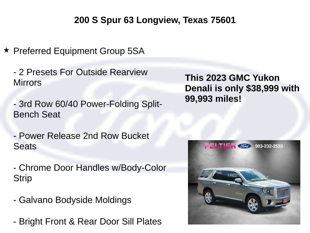 Used 2023 GMC Yukon Denali w/ Max Trailering Package RWD image 5