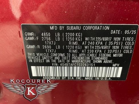 Used 2025 Subaru Outback Premium AWD/4WD image 27
