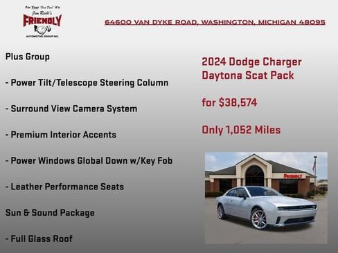 Used 2024 Dodge Charger Daytona Scat Pack w/ Plus Group AWD/4WD image 20