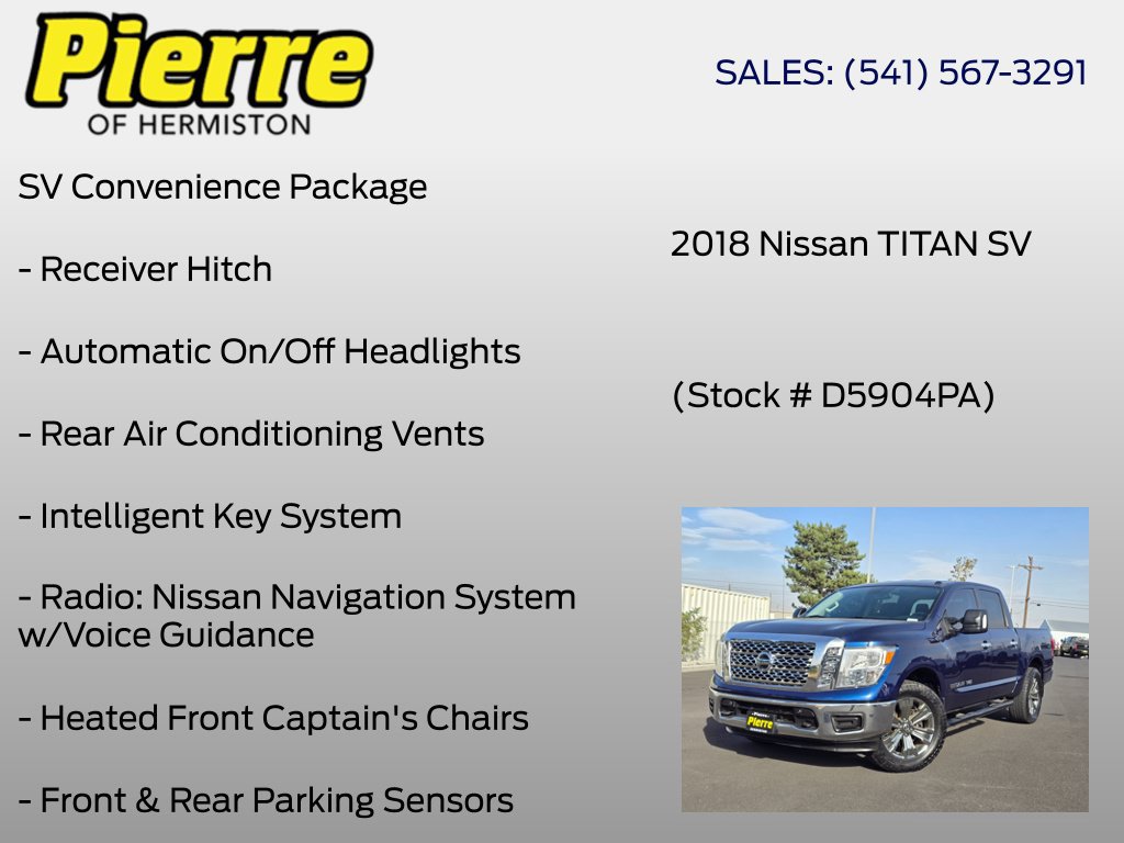 Used 2018 Nissan Titan SV w/ SV Convenience Package AWD/4WD image 18
