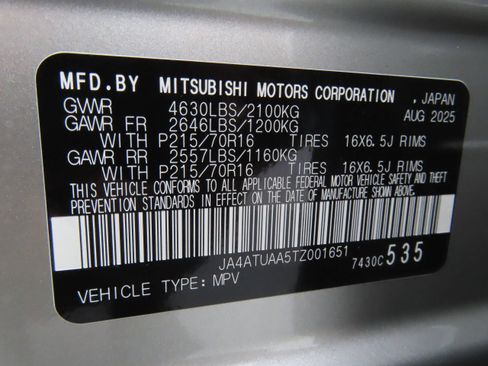 New 2026 Mitsubishi Eclipse Cross ES AWD/4WD image 26