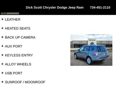 Used 2012 Subaru Forester 2.5X Touring AWD/4WD image 8