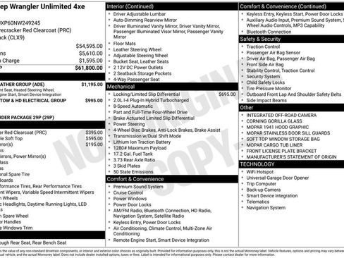 Used 2022 Jeep Wrangler Unlimited Sahara w/ Cold Weather Group image 37