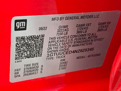 Certified 2022 GMC Sierra 1500 Elevation w/ X31 Off-Road Package image 39