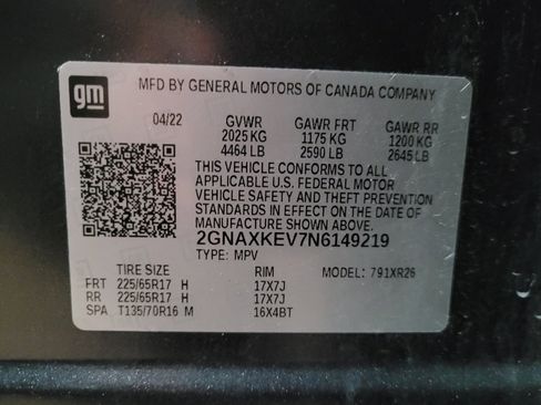 Used 2022 Chevrolet Equinox LT w/ LPO, Floor Liner Package FWD image 33