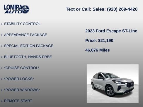 Used 2023 Ford Escape ST-Line AWD/4WD image 8