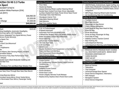 New 2026 MAZDA CX-90 3.3 Turbo w/ Premium Sport Pkg image 39