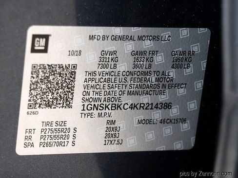 Used 2019 Chevrolet Tahoe LT w/ LT Signature Package image 32