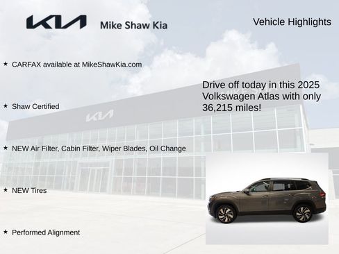 Used 2025 Volkswagen Atlas SE FWD image 8