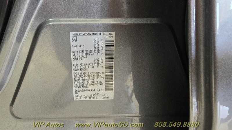 Used 2019 Nissan Pathfinder S FWD image 30