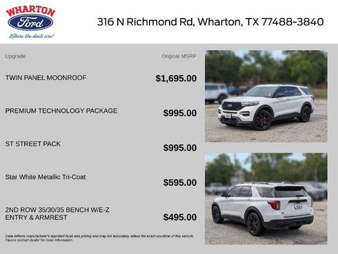Certified 2020 Ford Explorer ST w/ ST Street Pack AWD/4WD image 2