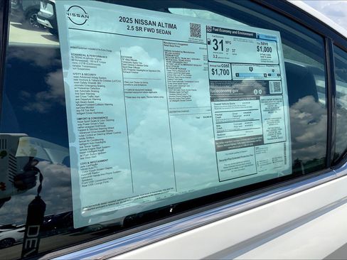 New 2025 Nissan Altima 2.5 SR w/ SR Premium Package image 15