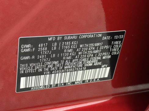 Certified 2024 Subaru Crosstrek 2.5i Wilderness w/ Crosstrek Mirror Package AWD/4WD image 35