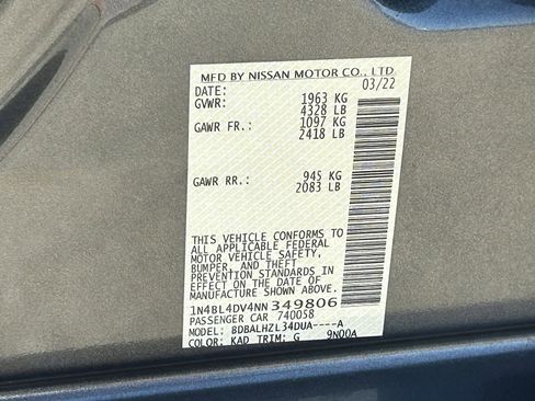 Used 2022 Nissan Altima 2.5 SV image 29