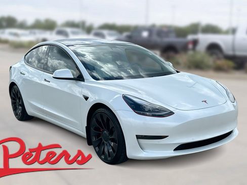 Used 2021 Tesla Model 3 Performance AWD/4WD image 1