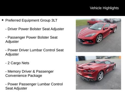Used 2022 Chevrolet Corvette Stingray Premium Conv w/ Z51 Performance Package RWD image 5