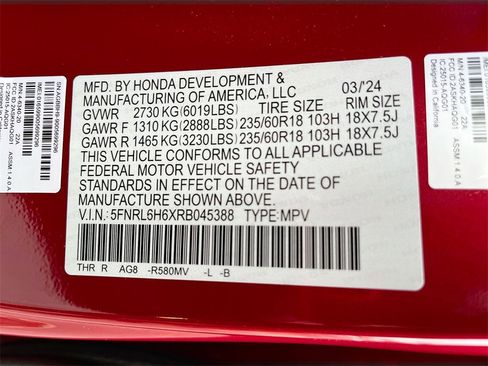 Used 2024 Honda Odyssey EX-L image 32