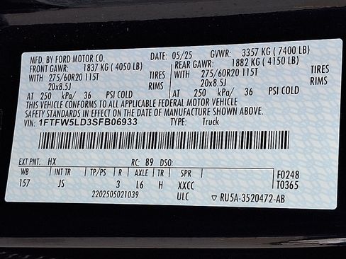 Used 2025 Ford F150 Lariat w/ Equipment Group 501A Mid AWD/4WD image 26