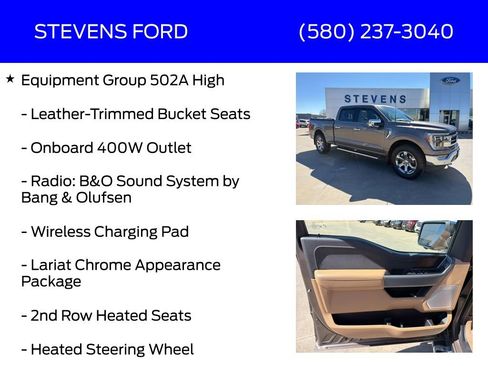 Used 2022 Ford F150 Lariat w/ Equipment Group 502A High image 12