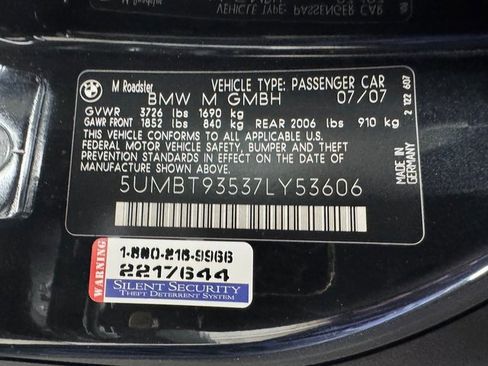 Used 2007 BMW M Roadster image 26