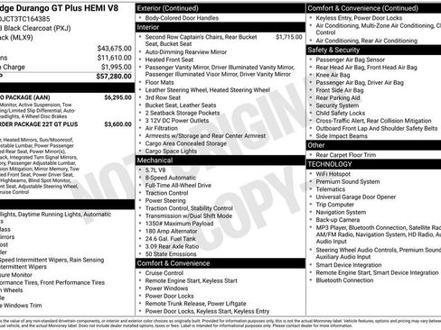 Certified 2026 Dodge Durango GT w/ Tow 'N Go Package AWD/4WD image 46