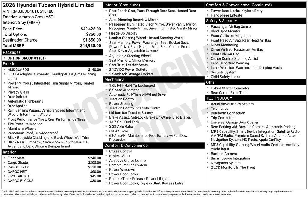New 2026 Hyundai Tucson Limited AWD/4WD image 2