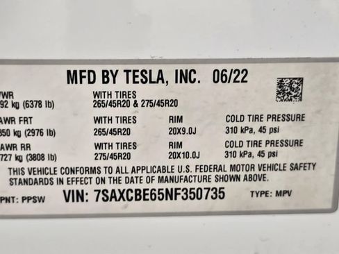 Used 2022 Tesla Model X Plaid AWD/4WD image 33