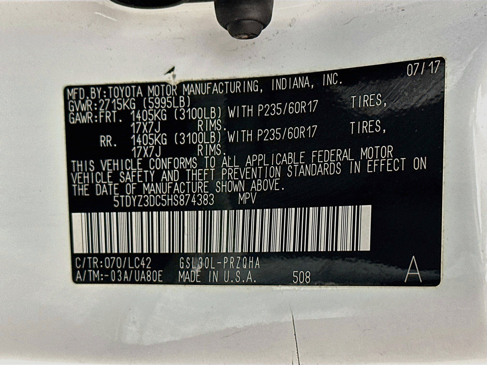 Used 2017 Toyota Sienna XLE Premium FWD image 33