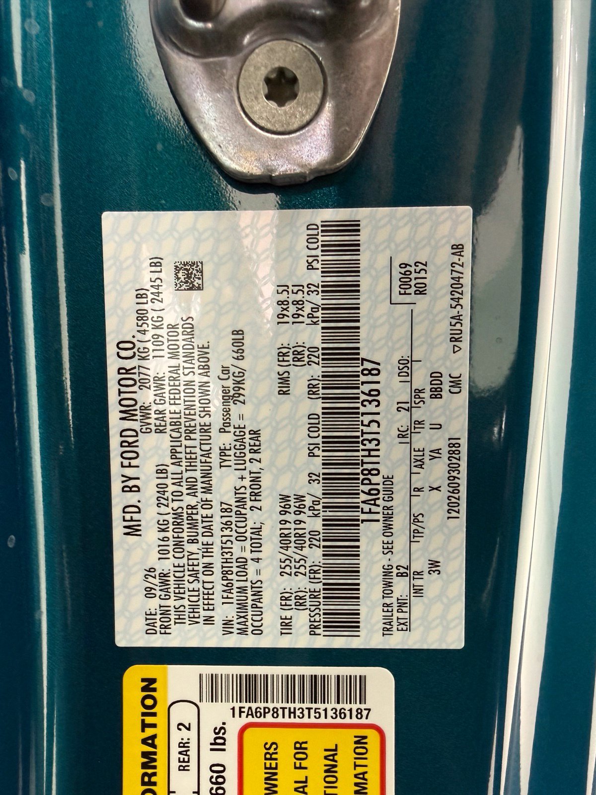 New 2026 Ford Mustang Premium w/ Mustang Nite Pony Package RWD image 14