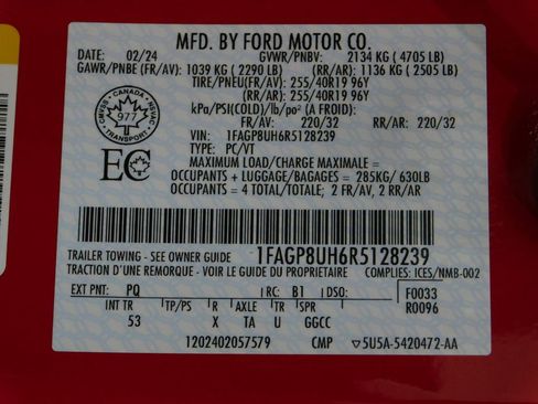Used 2024 Ford Mustang Premium w/ 2.3L High Performance Package RWD image 67