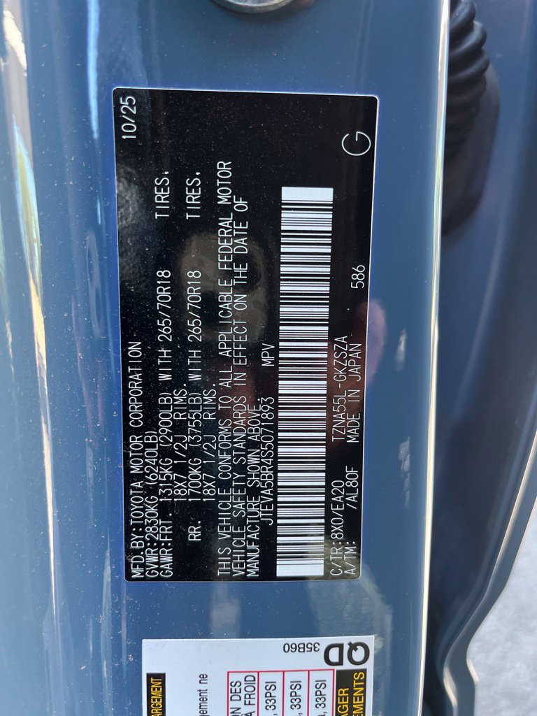 Used 2025 Toyota 4Runner TRD Off-Road Premium w/ Tow Technology Package AWD/4WD image 11