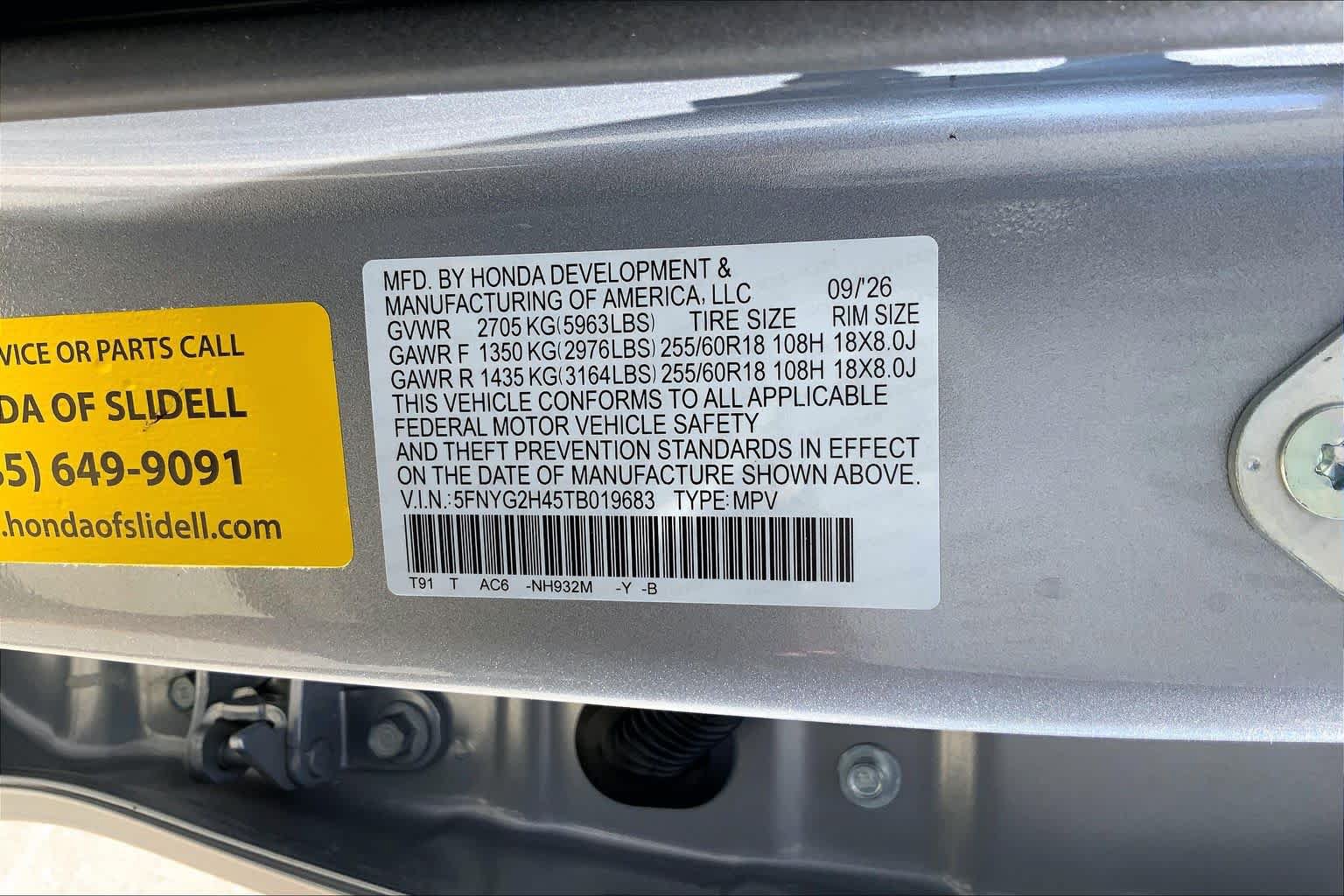 New 2026 Honda Pilot EX-L image 21