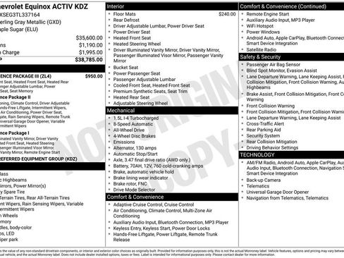 New 2026 Chevrolet Equinox ACTIV w/ Convenience Package III AWD/4WD image 33