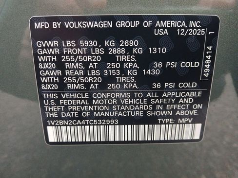 New 2026 Volkswagen Atlas SEL AWD/4WD image 30