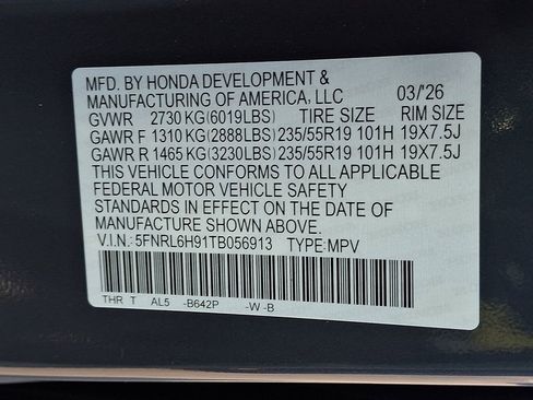 New 2026 Honda Odyssey Elite image 19