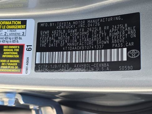New 2026 Toyota Camry LE FWD image 34