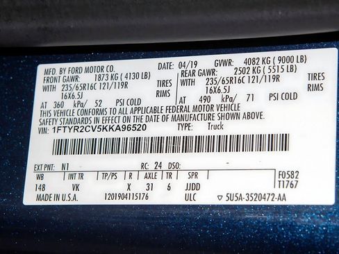 Used 2019 Ford Transit 250 148 Medium Roof RWD image 26