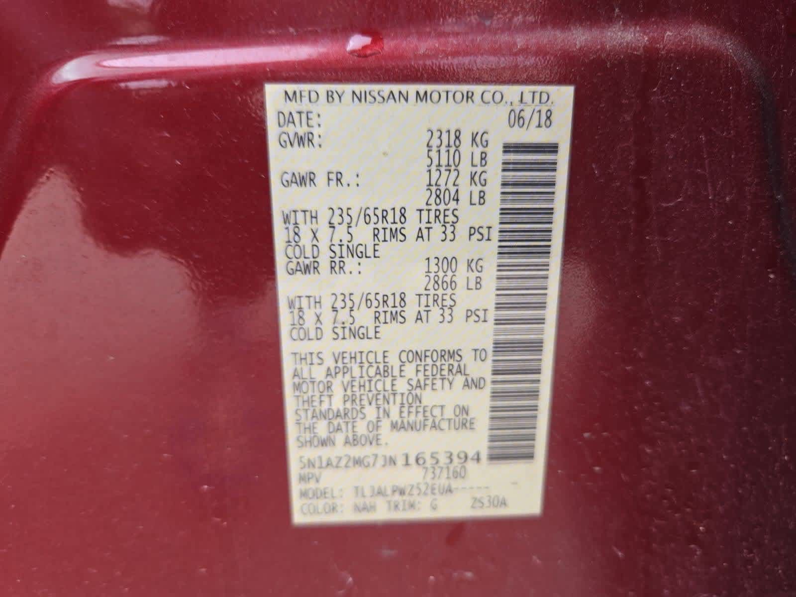 Used 2018 Nissan Murano S FWD image 32