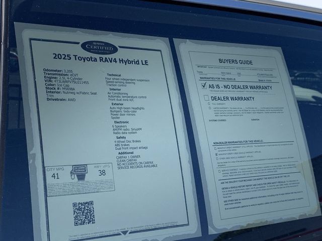 Certified 2025 Toyota RAV4 LE AWD/4WD image 36