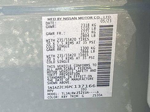 Certified 2023 Nissan Murano SL FWD image 33