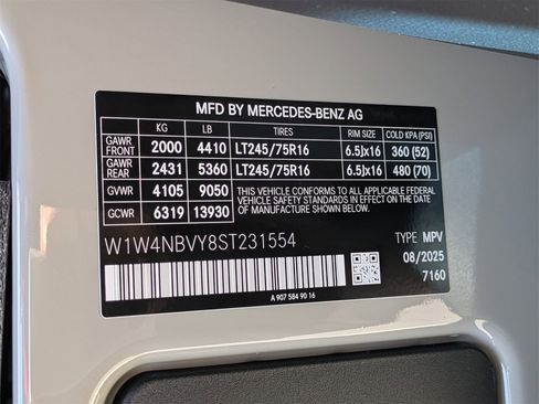 New 2025 Mercedes-Benz Sprinter 2500 image 14