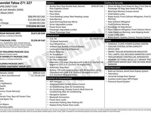 Used 2025 Chevrolet Tahoe Z71 w/ Z71 Off-Road Package image 48