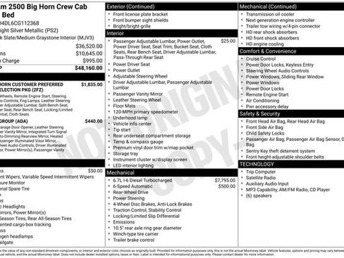 Used 2012 RAM 2500 Big Horn RWD image 2